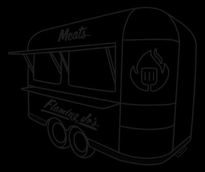 Illustration of Flaming Jo's food truck